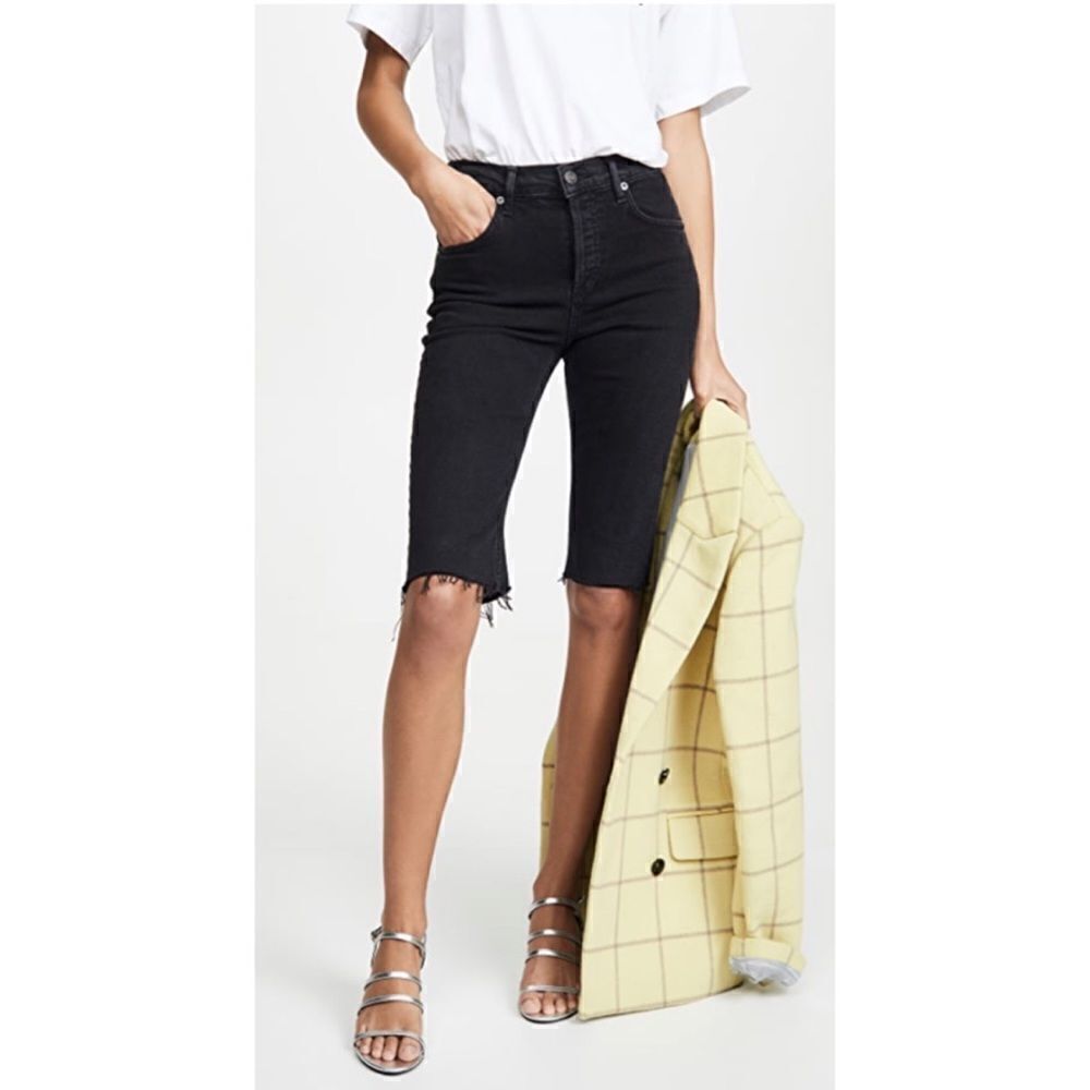 AGOLDE Carrie Long Length Slim Shorts sz 25
